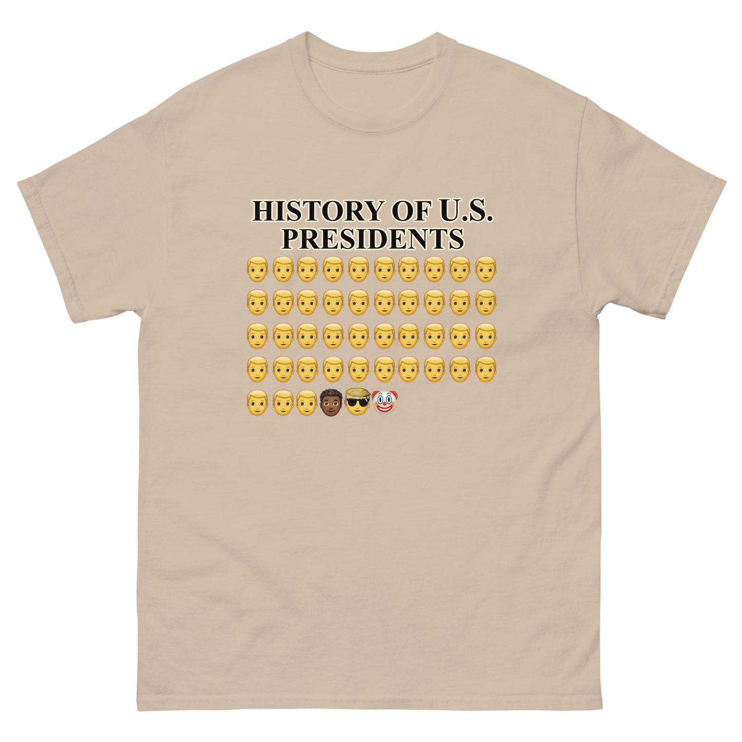History of US Presidents Men's classic tee