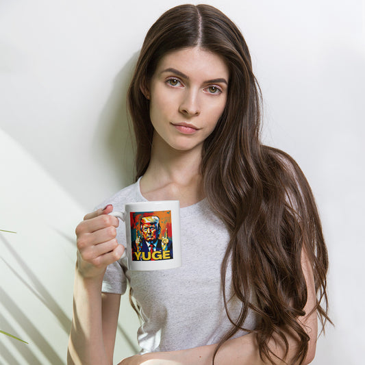 YUGE White glossy mug