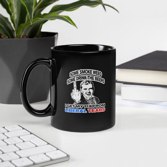 Liberal Tears Black Glossy Mug