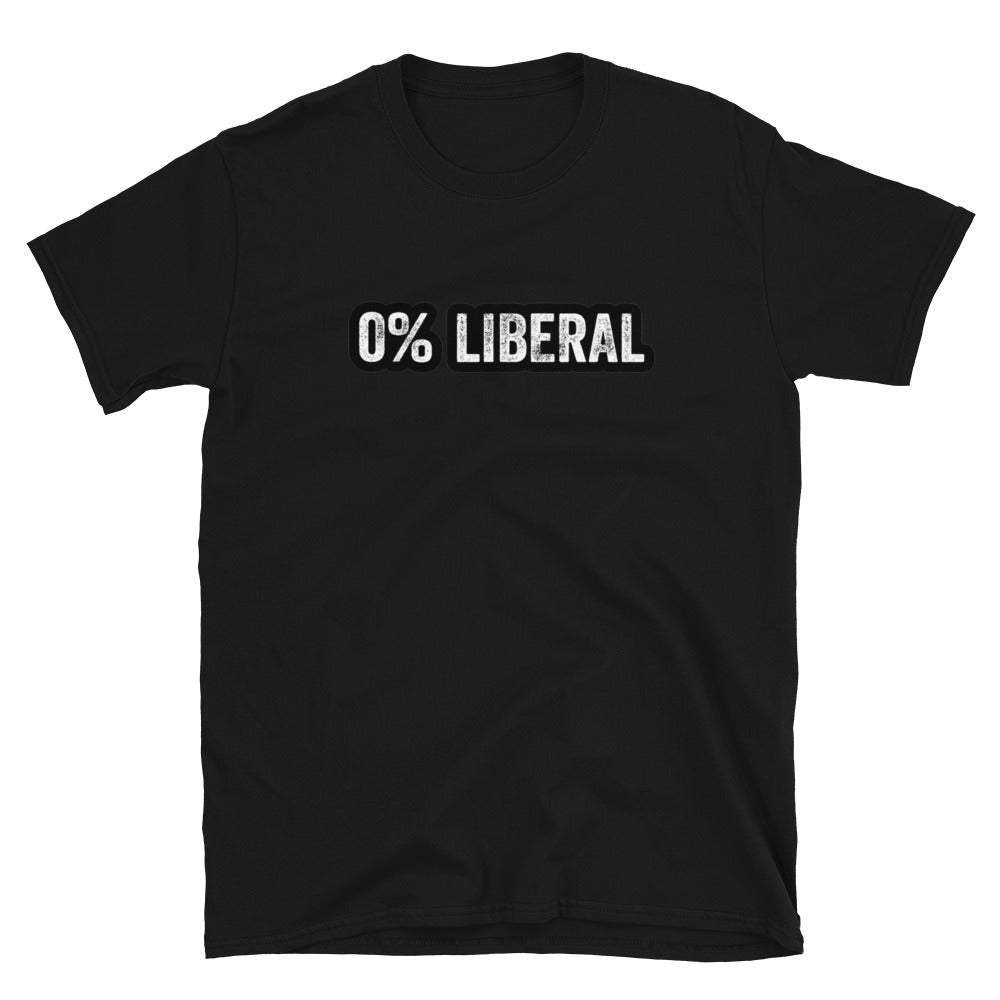 0% Liberal Short-Sleeve Unisex T-Shirt
