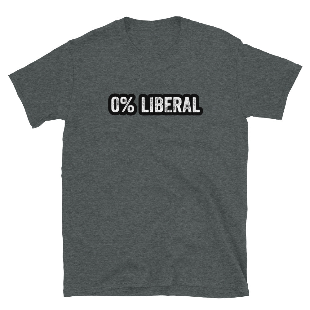 0% Liberal Short-Sleeve Unisex T-Shirt