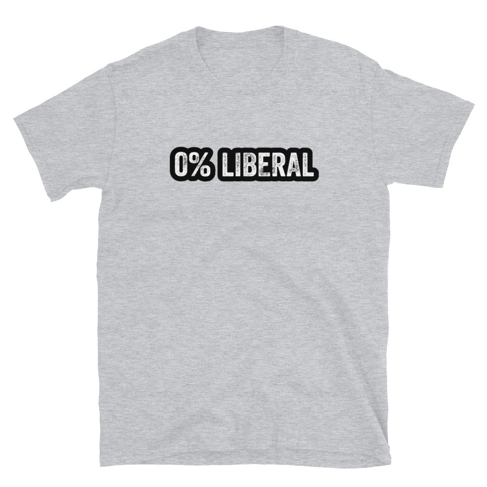 0% Liberal Short-Sleeve Unisex T-Shirt