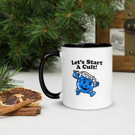 Let's Start a Cult Mug with Color Inside