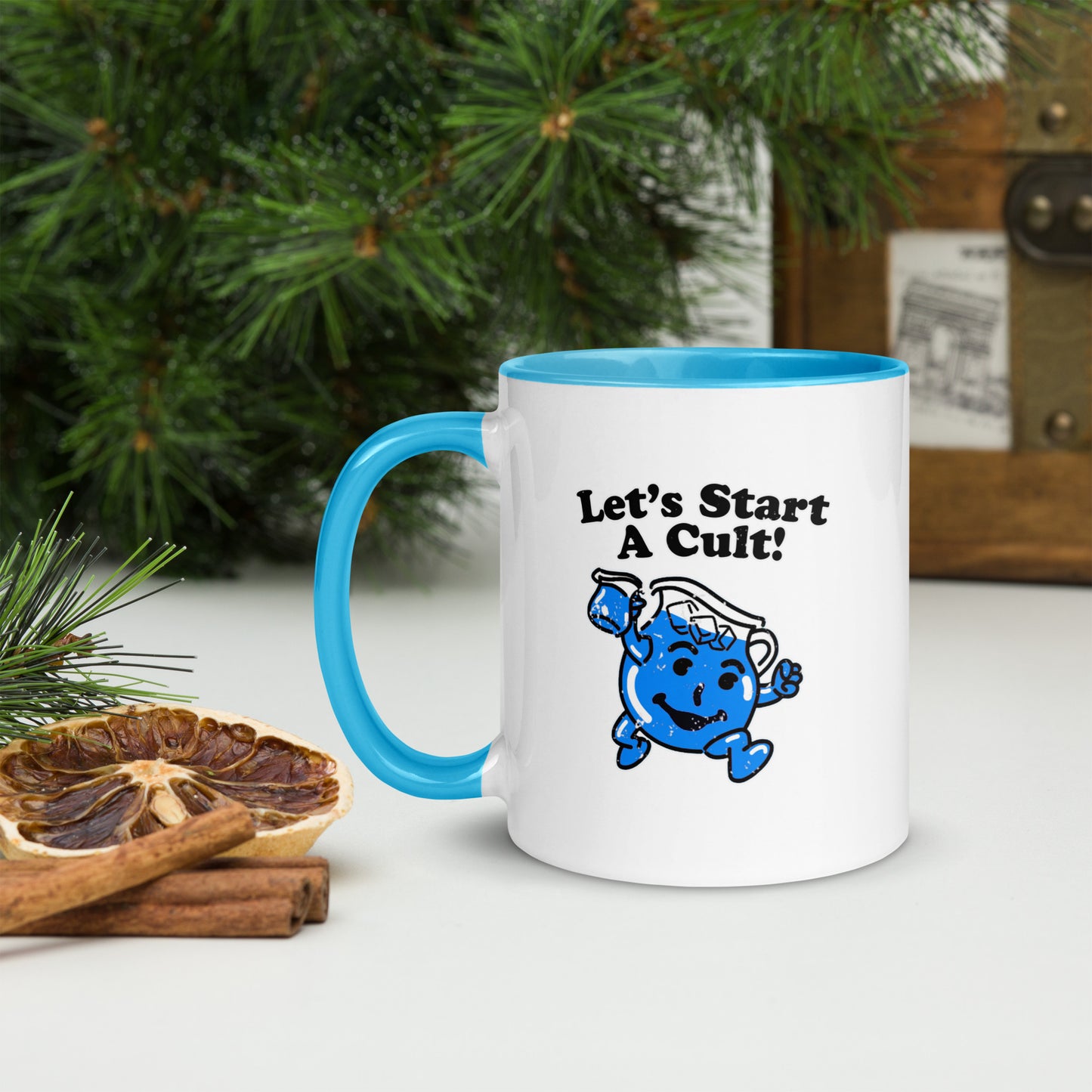 Let's Start a Cult Mug with Color Inside