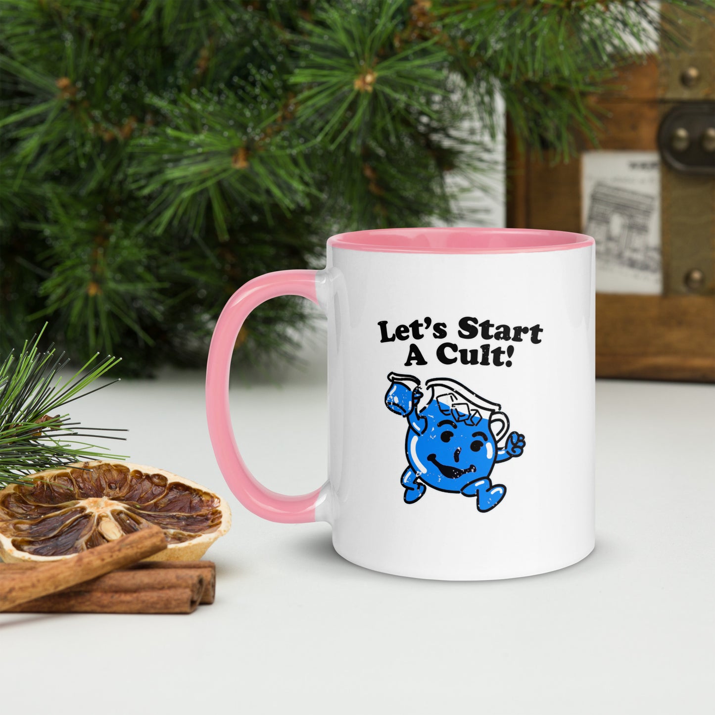 Let's Start a Cult Mug with Color Inside