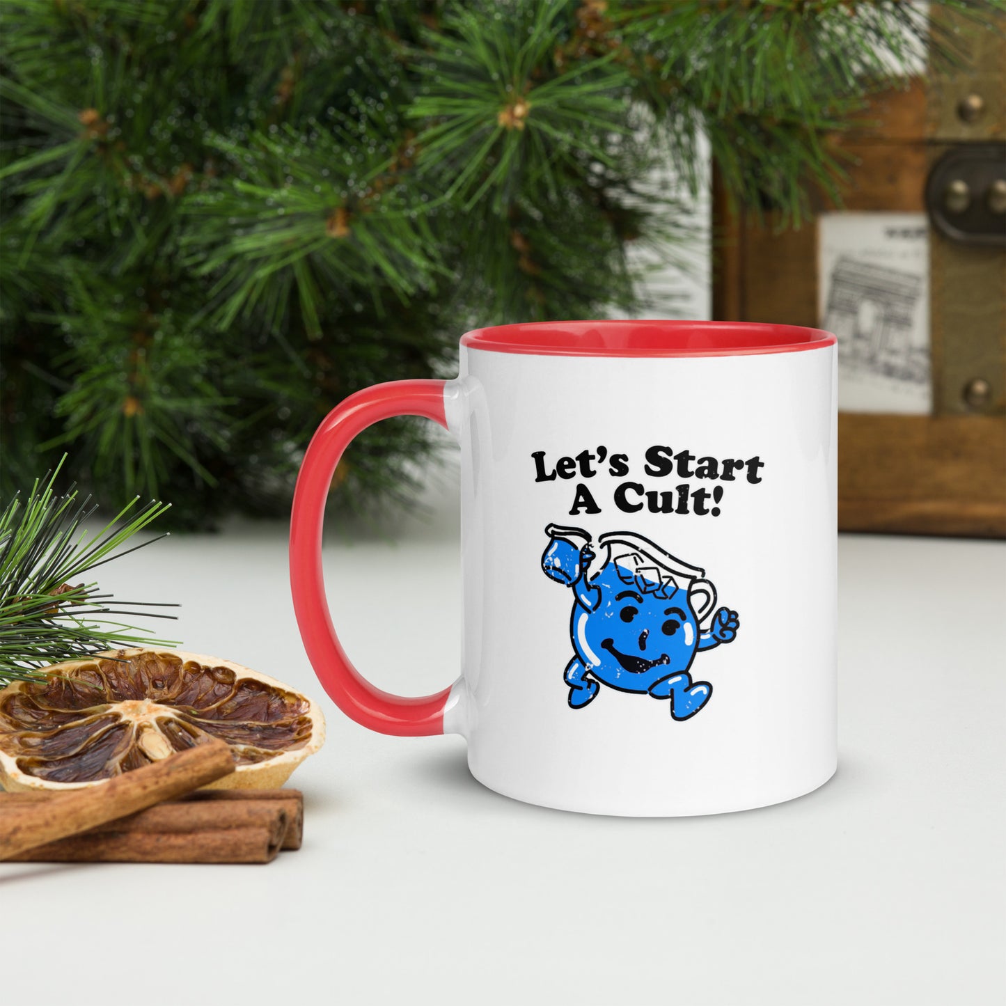 Let's Start a Cult Mug with Color Inside