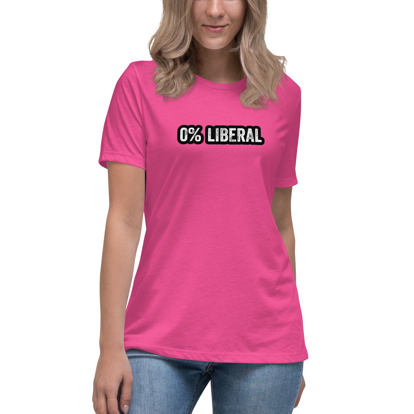 0% Liberal Women's Relaxed T-Shirt