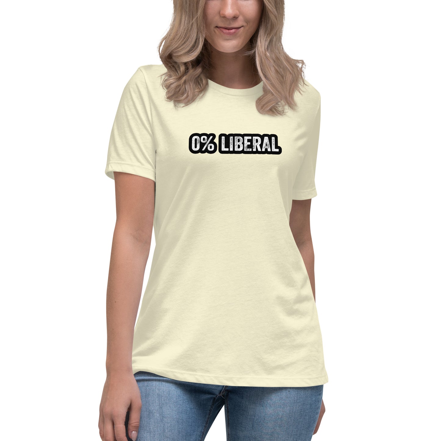 0% Liberal Women's Relaxed T-Shirt