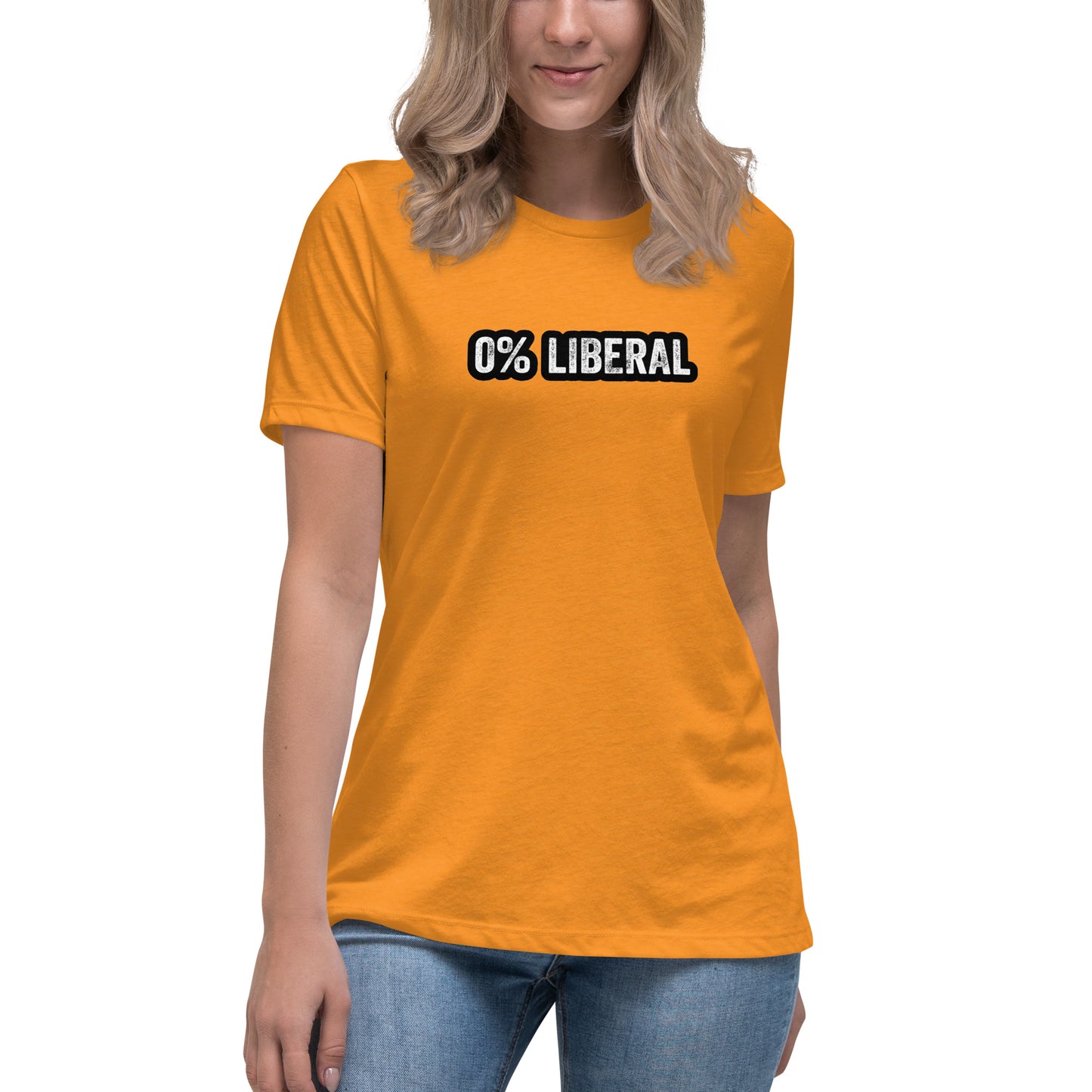 0% Liberal Women's Relaxed T-Shirt