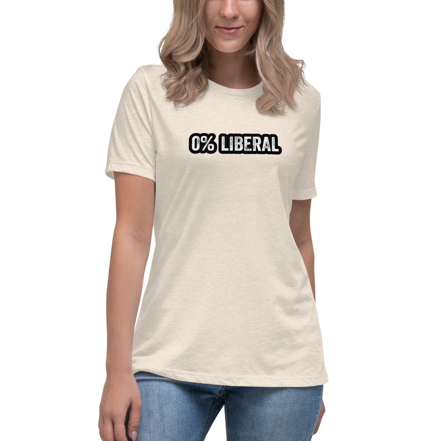 0% Liberal Women's Relaxed T-Shirt
