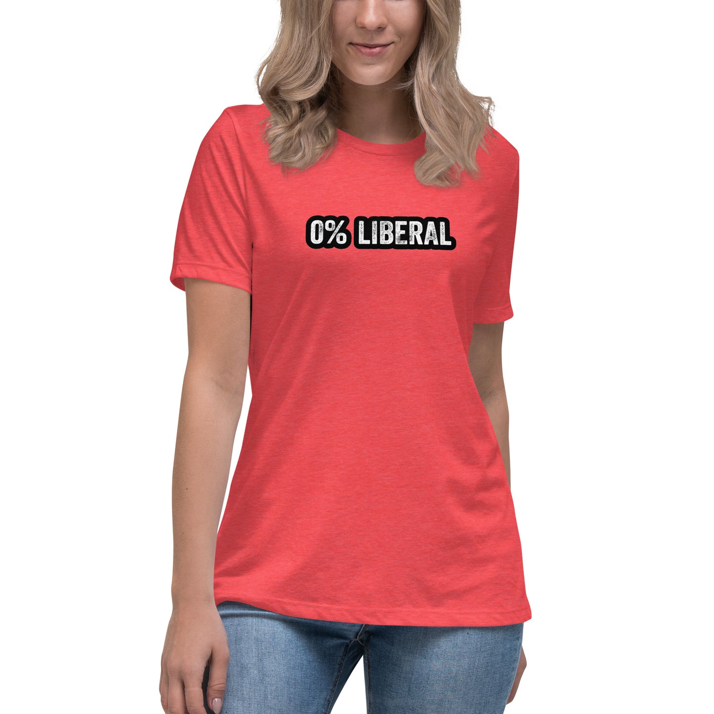 0% Liberal Women's Relaxed T-Shirt