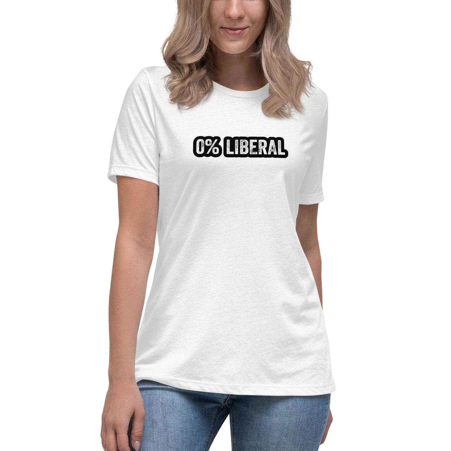 0% Liberal Women's Relaxed T-Shirt