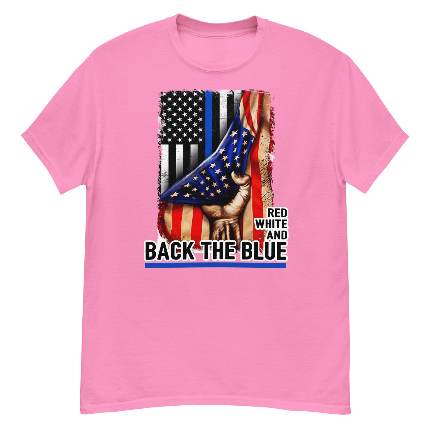 Red White And Back The Blue Men's classic tee