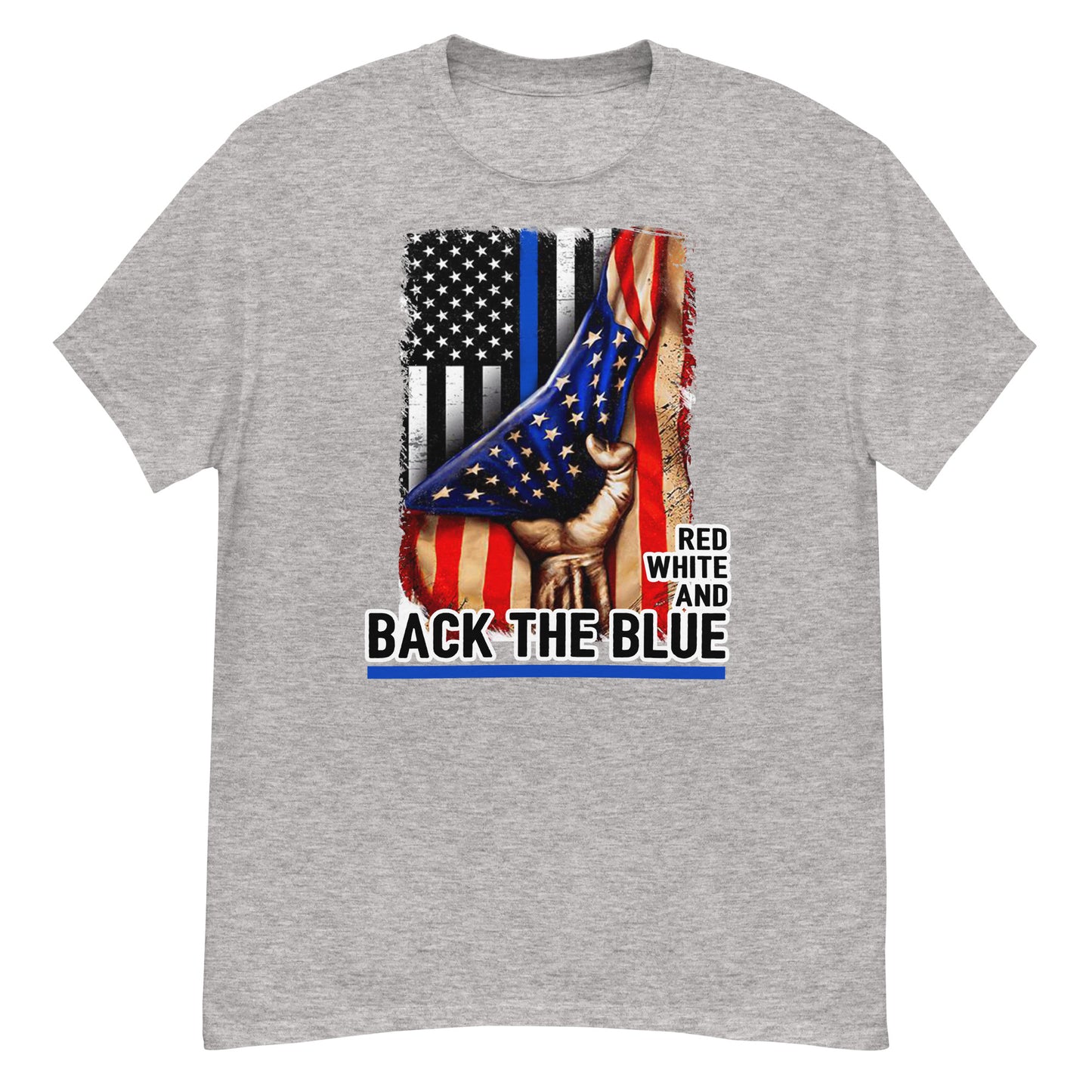 Red White And Back The Blue Men's classic tee