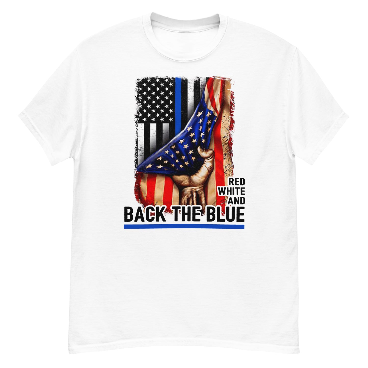 Red White And Back The Blue Men's classic tee