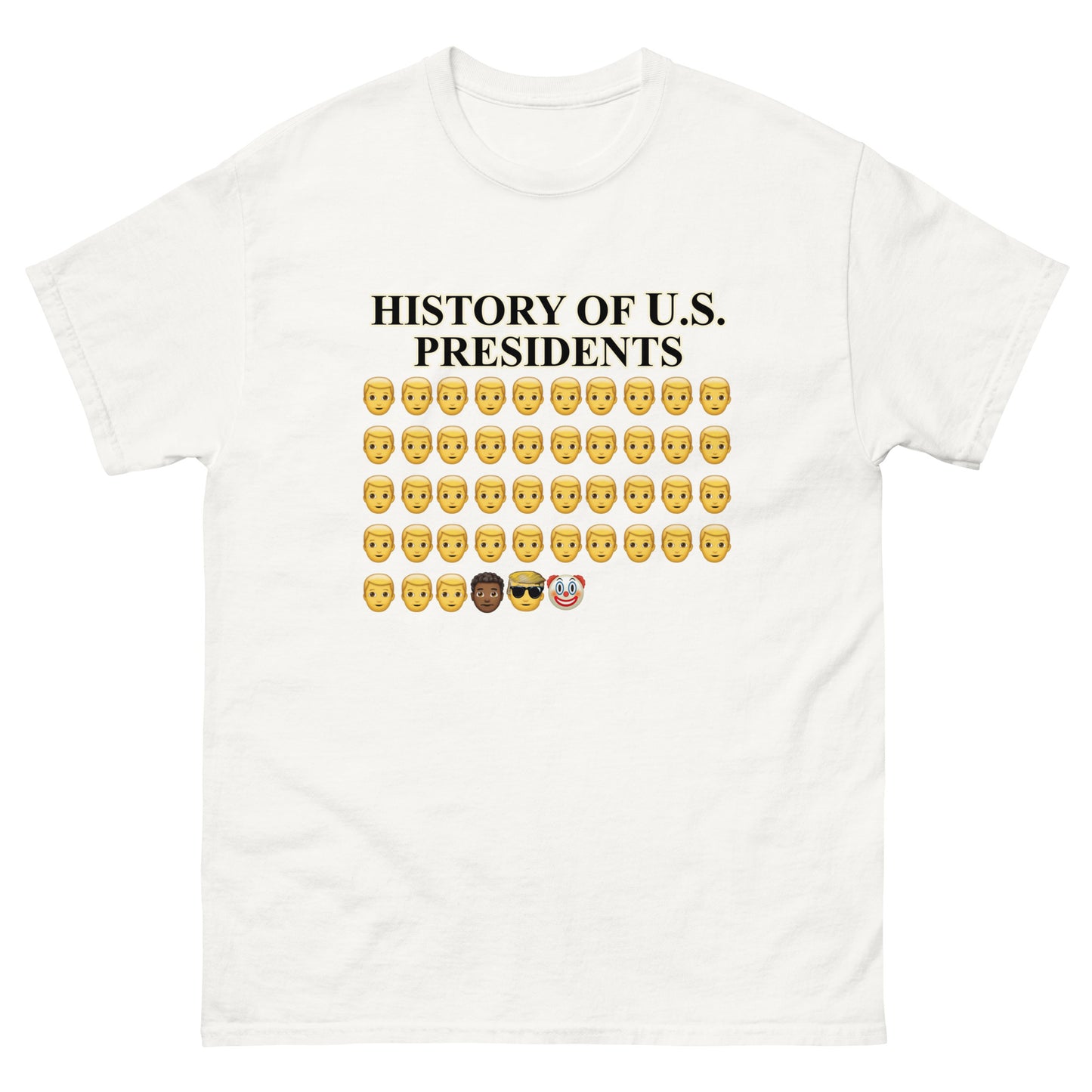 History of US Presidents Men's classic tee