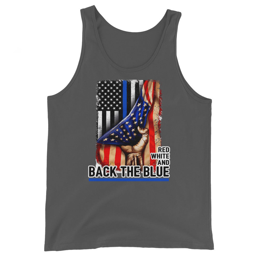 Red White and Back The Blue Unisex Tank Top