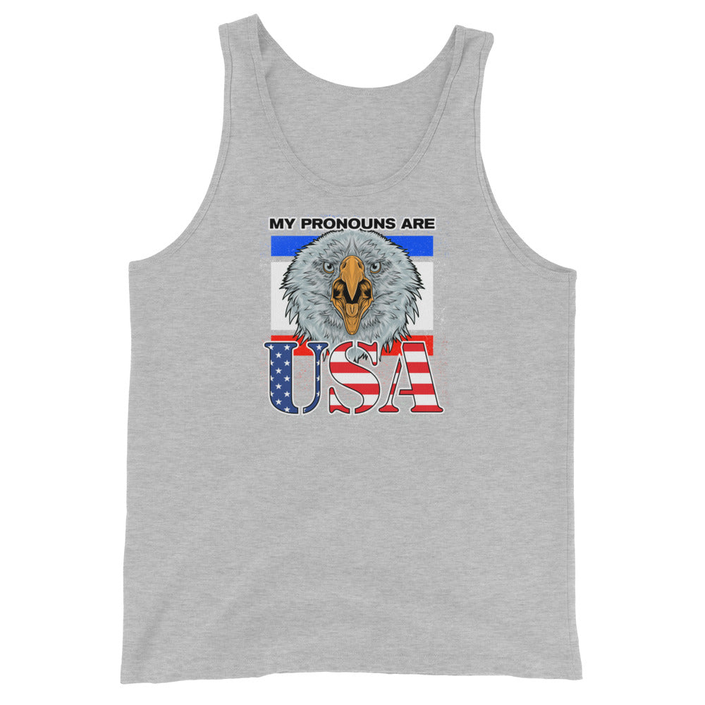 My Pronouns Are U.S.A. Unisex Tank Top