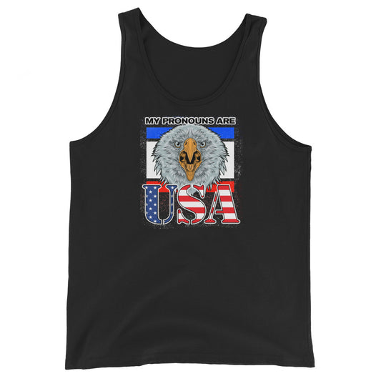 My Pronouns Are U.S.A. Unisex Tank Top