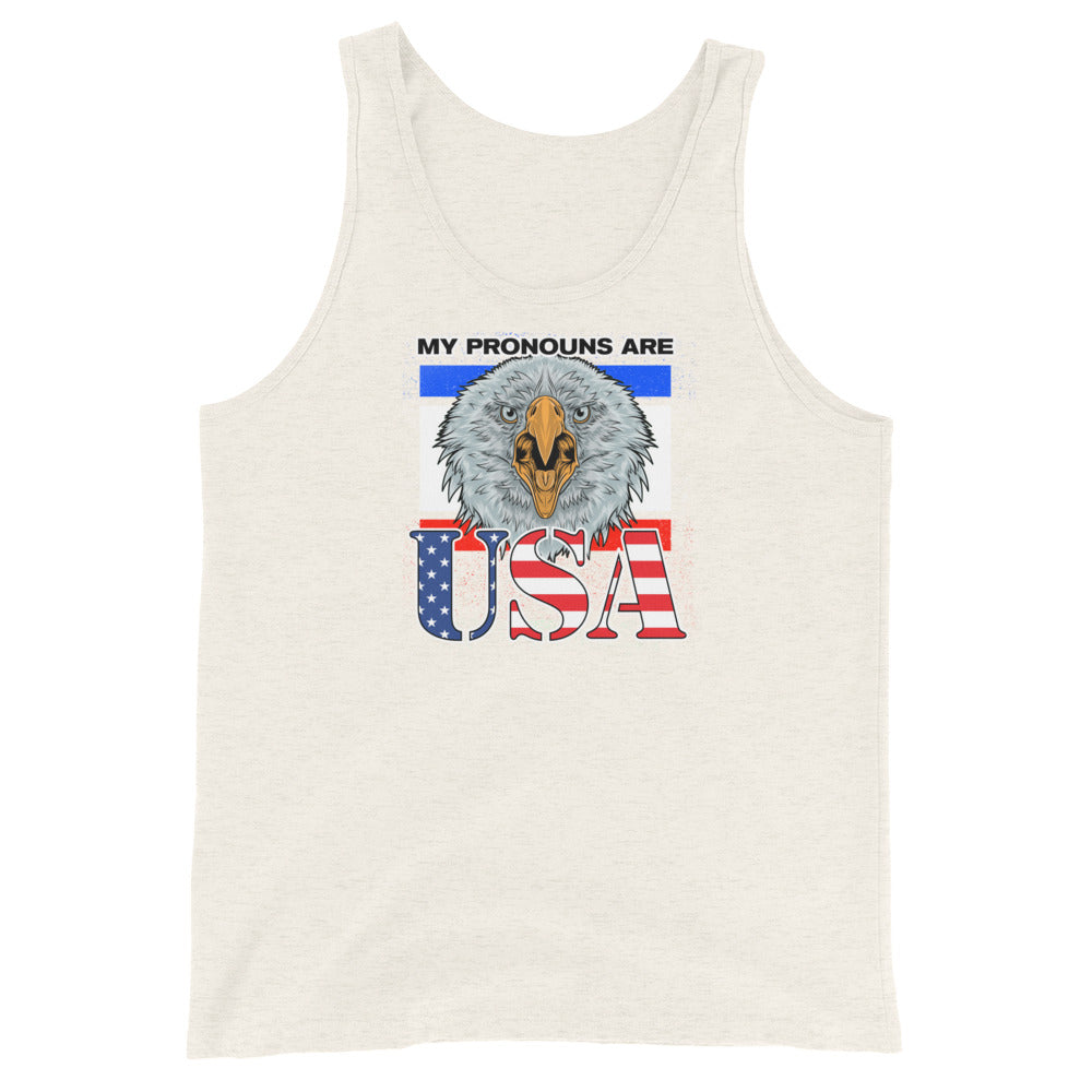 My Pronouns Are U.S.A. Unisex Tank Top