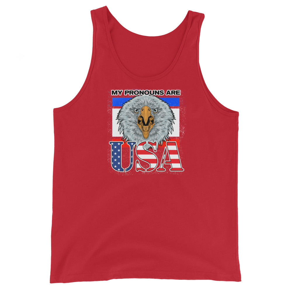 My Pronouns Are U.S.A. Unisex Tank Top