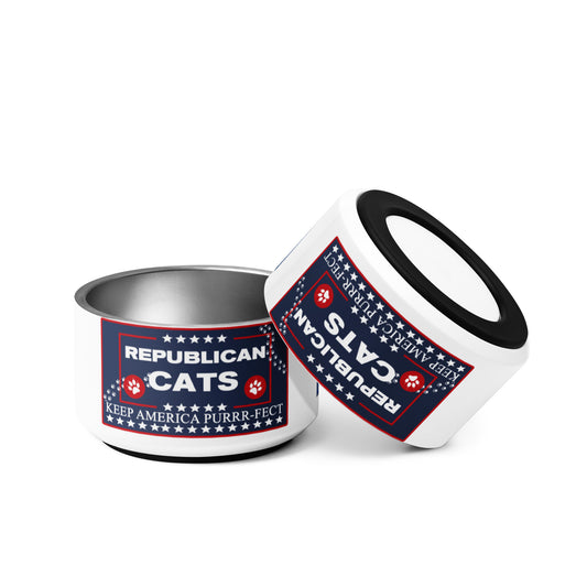 Republican Cats Pet bowl