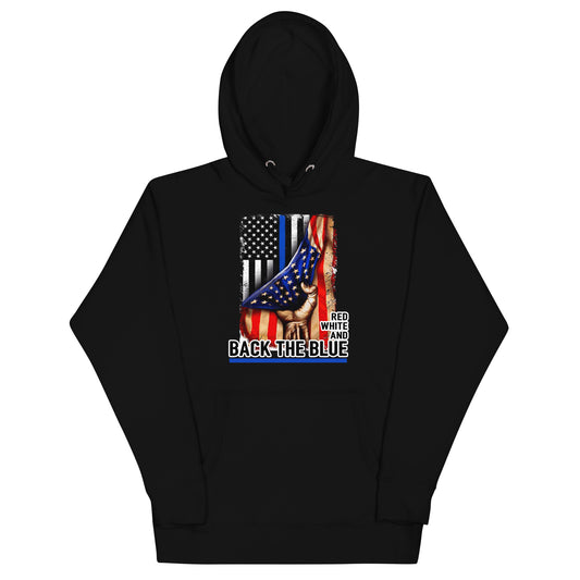 Red White and Back The Blue Unisex Hoodie