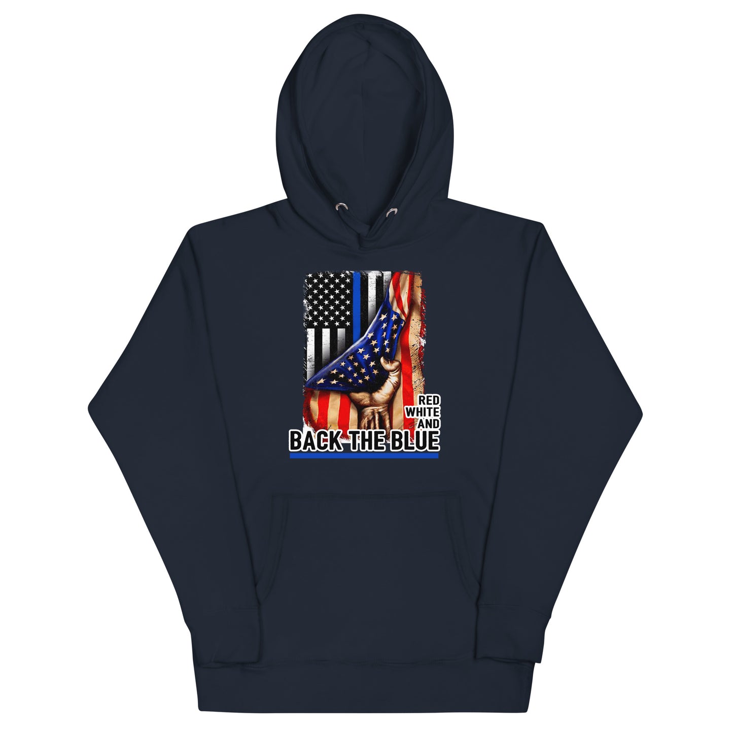 Red White and Back The Blue Unisex Hoodie