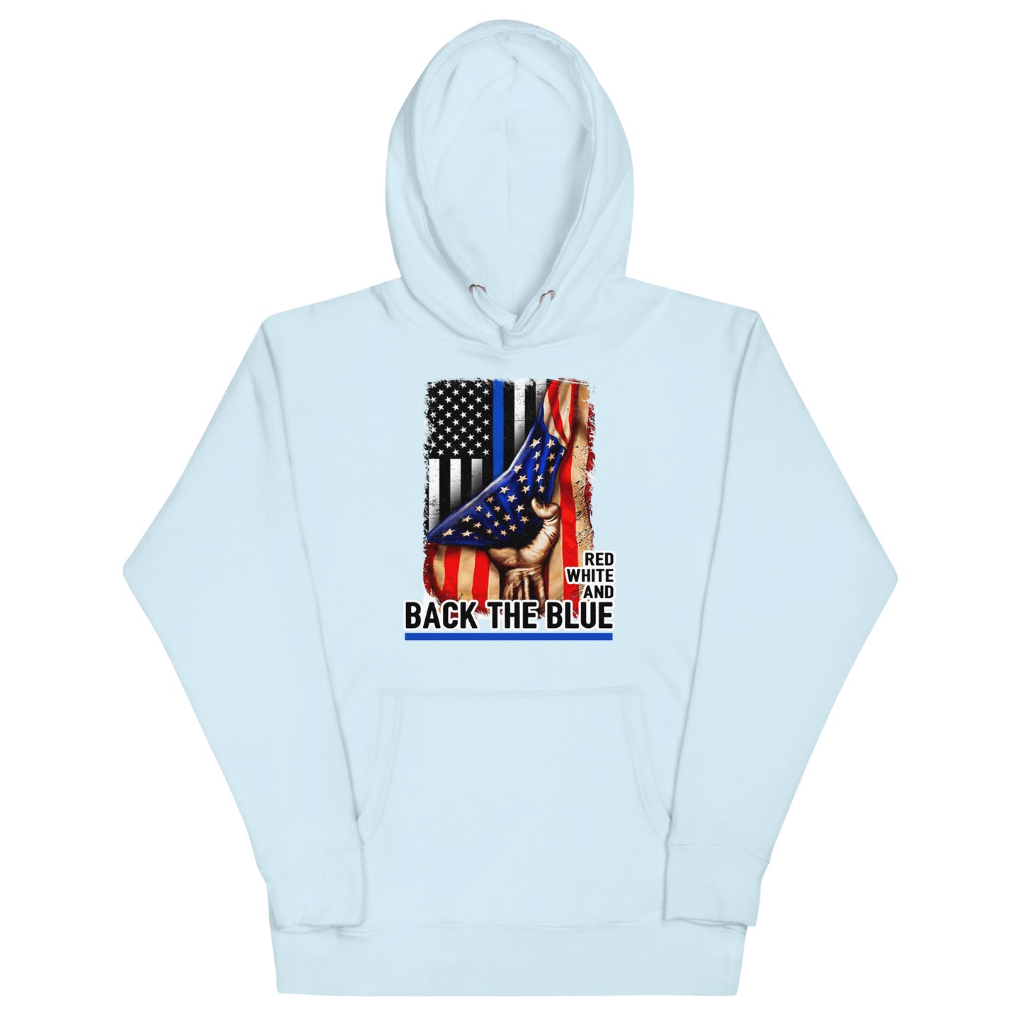 Red White and Back The Blue Unisex Hoodie