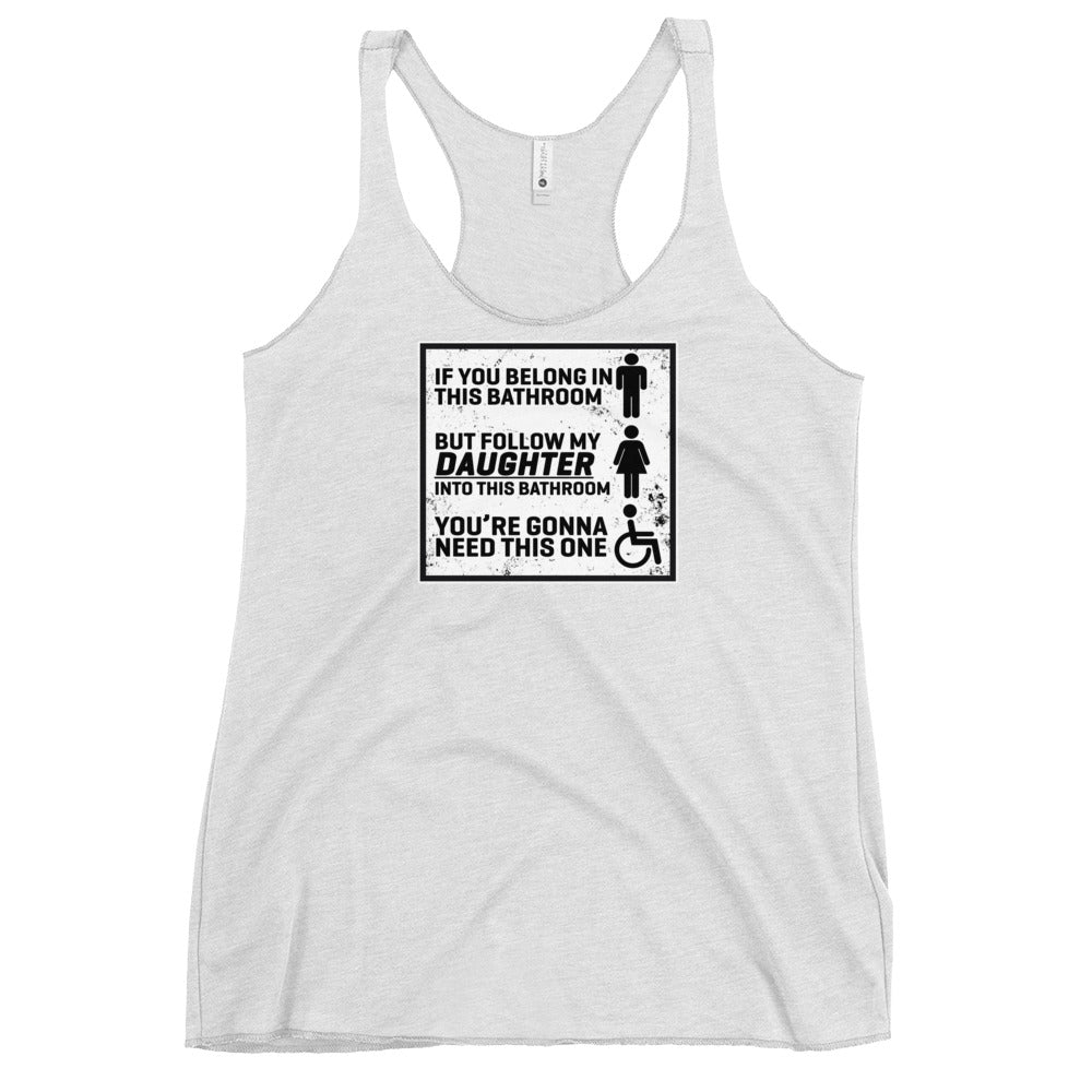 BATHROOMS Women's Racerback Tank