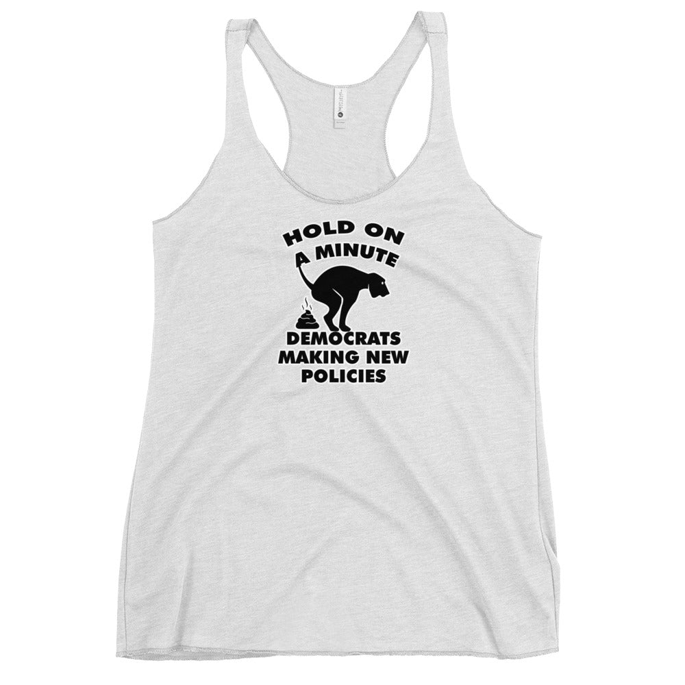 Hold On a Minute Women's Racerback Tank