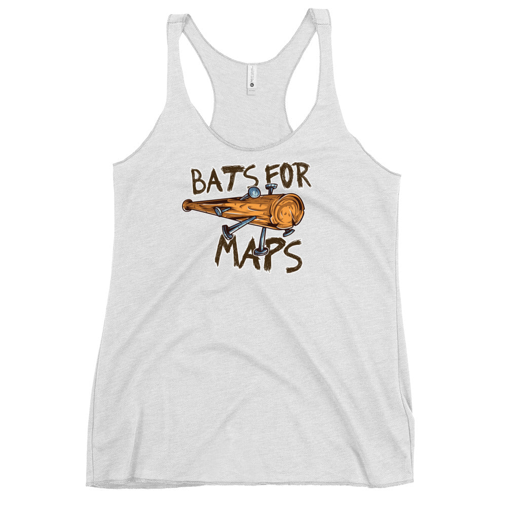 Bats for Maps Women's Racerback Tank