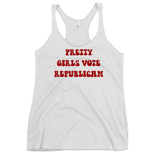 Pretty Girls Vote Republican Women's Racerback Tank