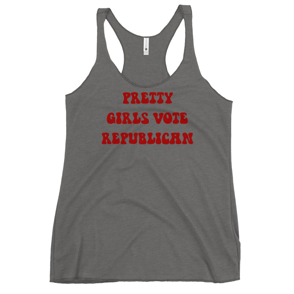 Pretty Girls Vote Republican Women's Racerback Tank