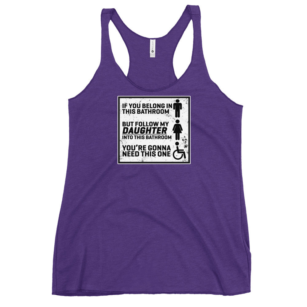 BATHROOMS Women's Racerback Tank