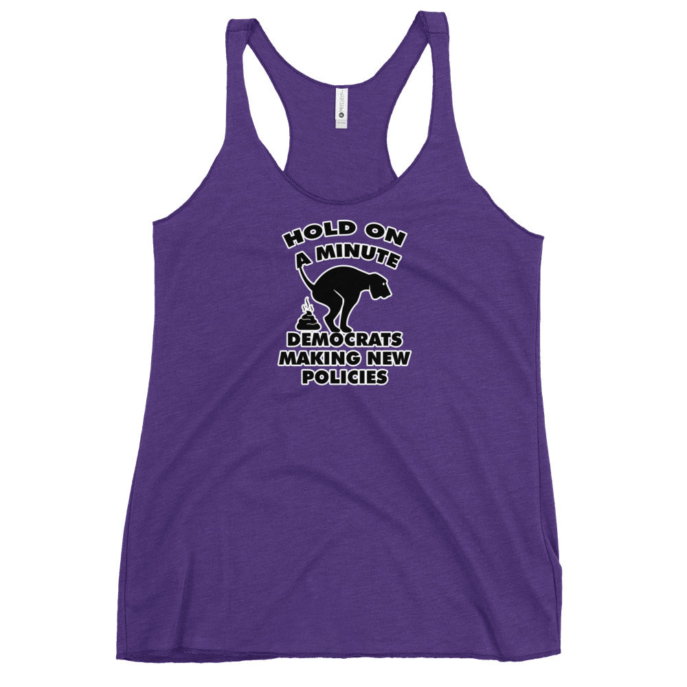 Hold On a Minute Women's Racerback Tank