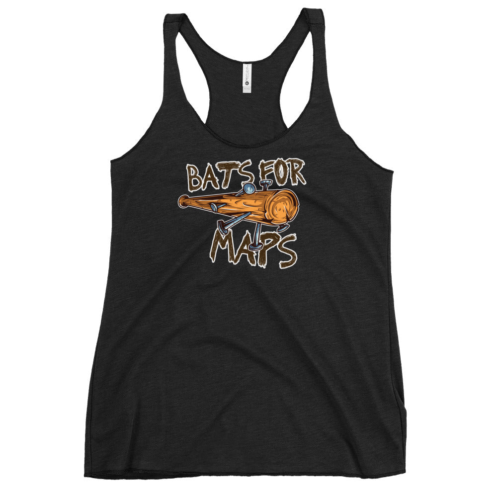 Bats for Maps Women's Racerback Tank