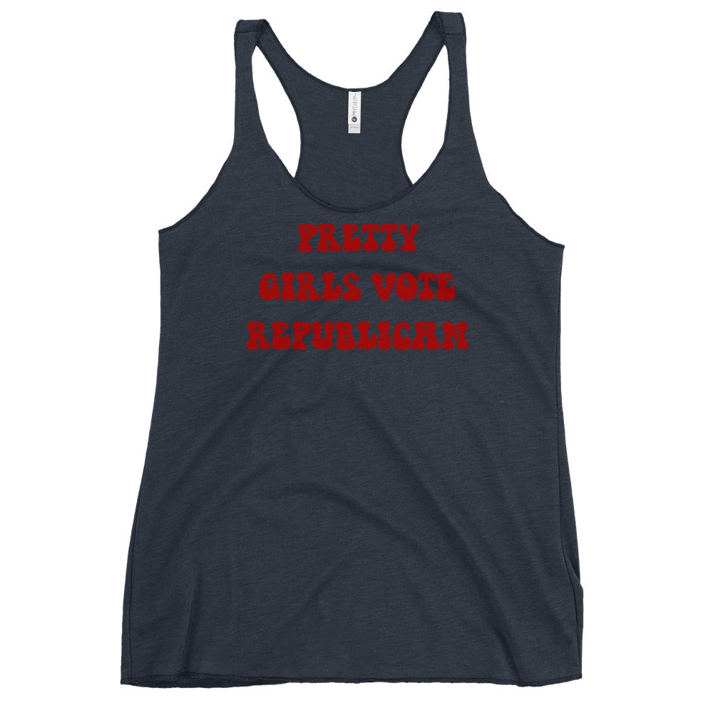 Pretty Girls Vote Republican Women's Racerback Tank