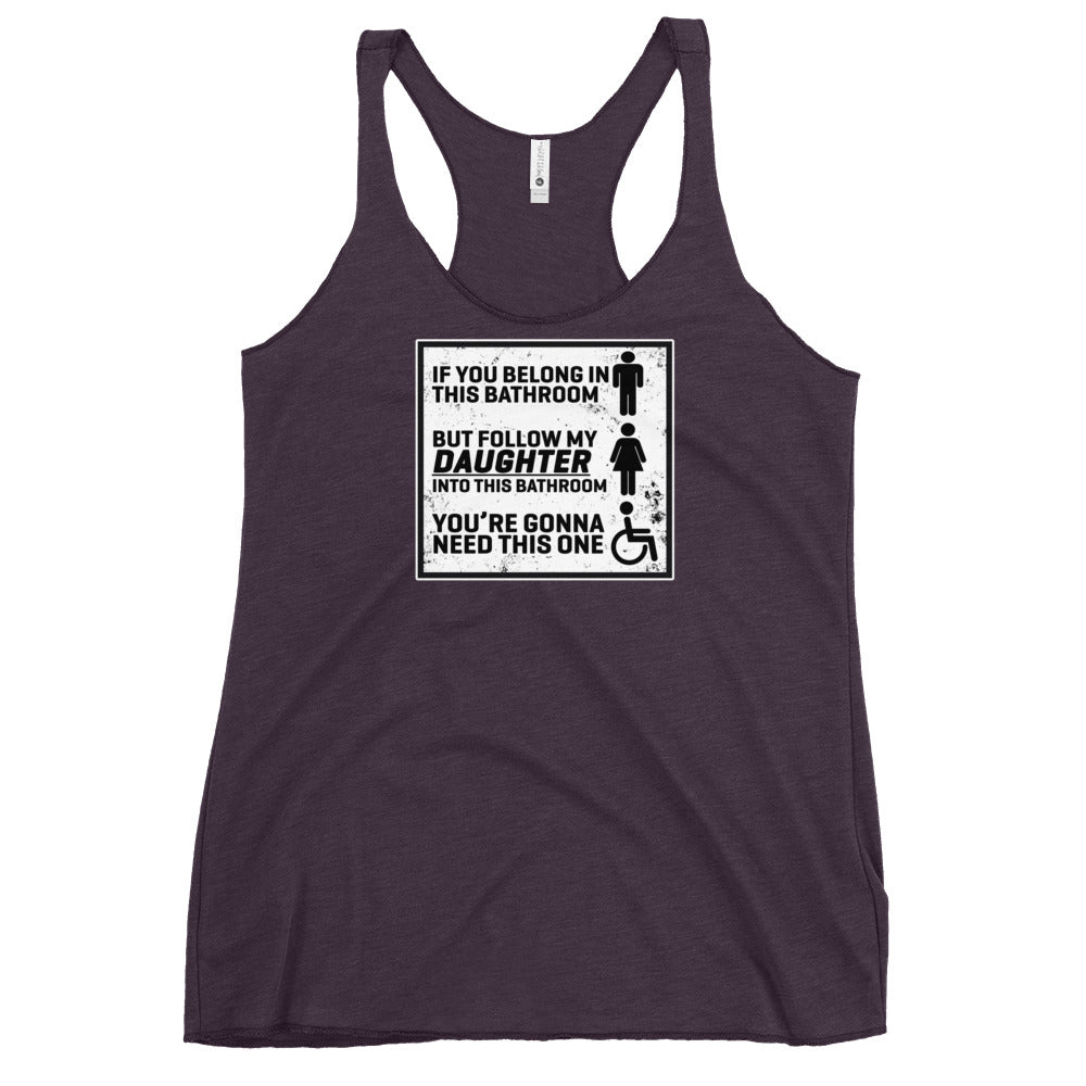 BATHROOMS Women's Racerback Tank