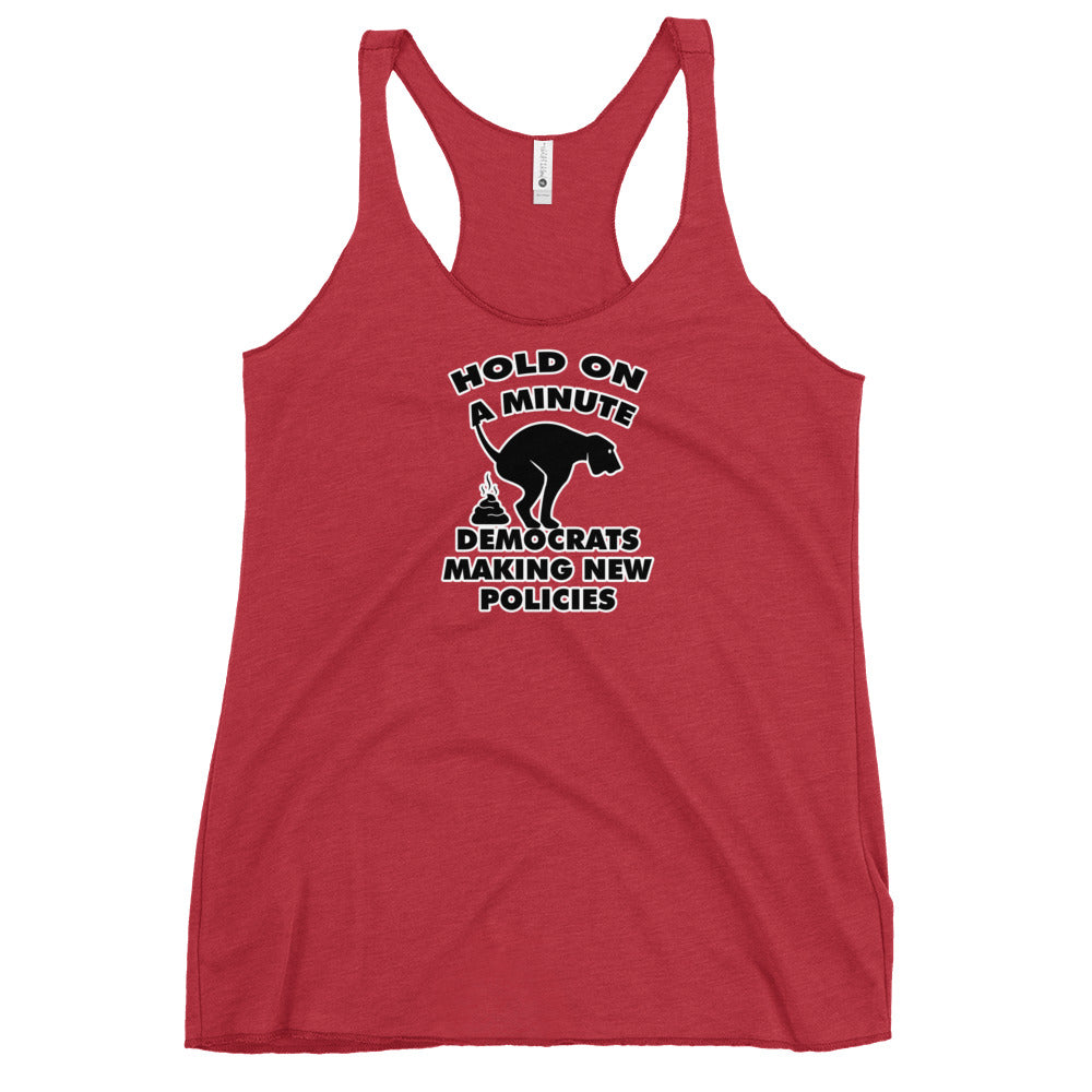 Hold On a Minute Women's Racerback Tank