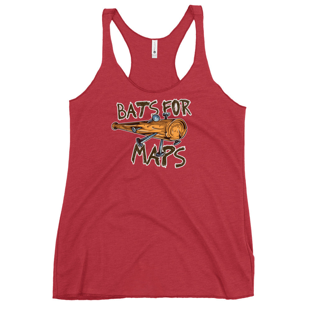 Bats for Maps Women's Racerback Tank