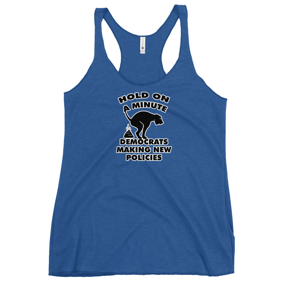 Hold On a Minute Women's Racerback Tank