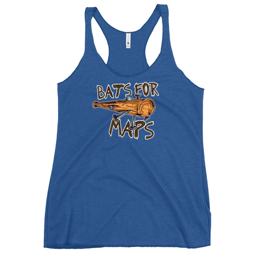 Bats for Maps Women's Racerback Tank