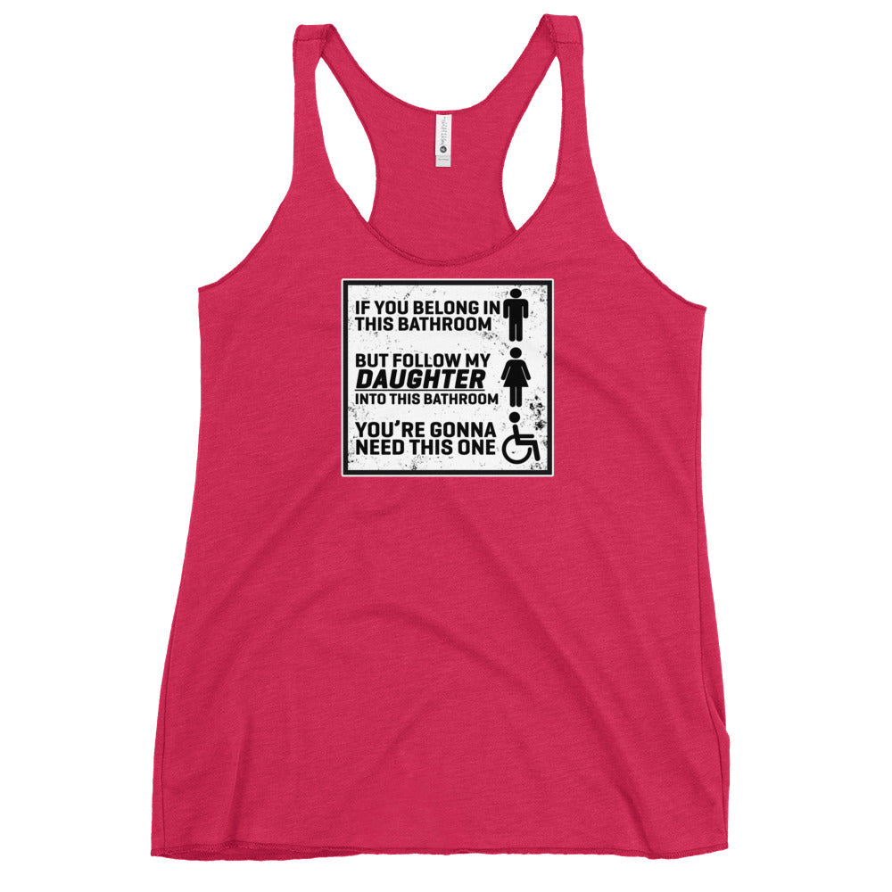 BATHROOMS Women's Racerback Tank