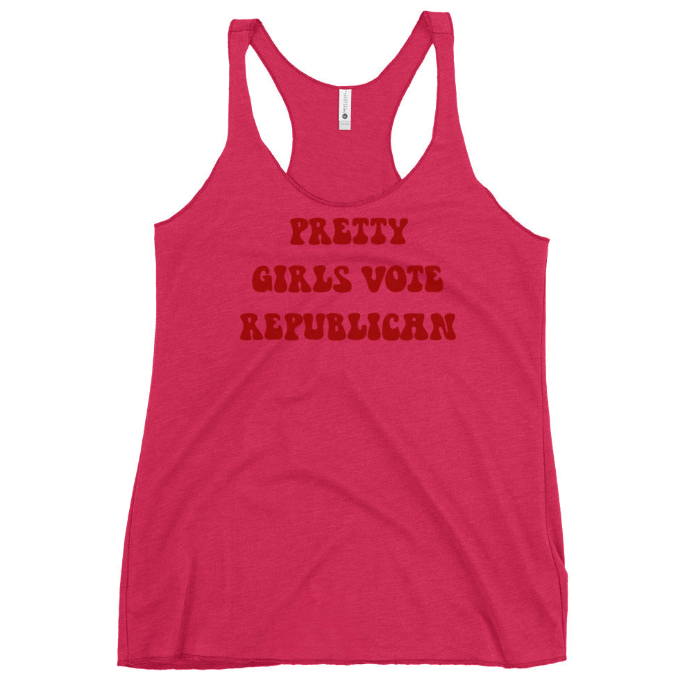 Pretty Girls Vote Republican Women's Racerback Tank