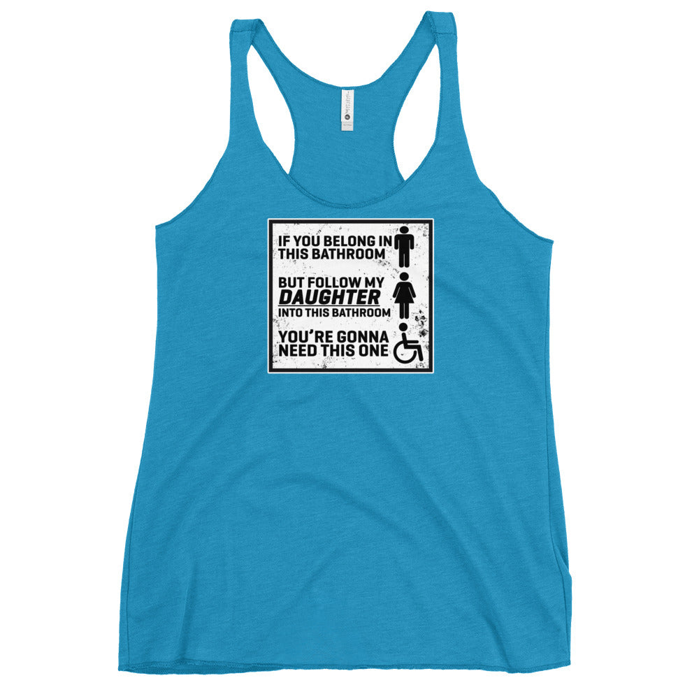 BATHROOMS Women's Racerback Tank