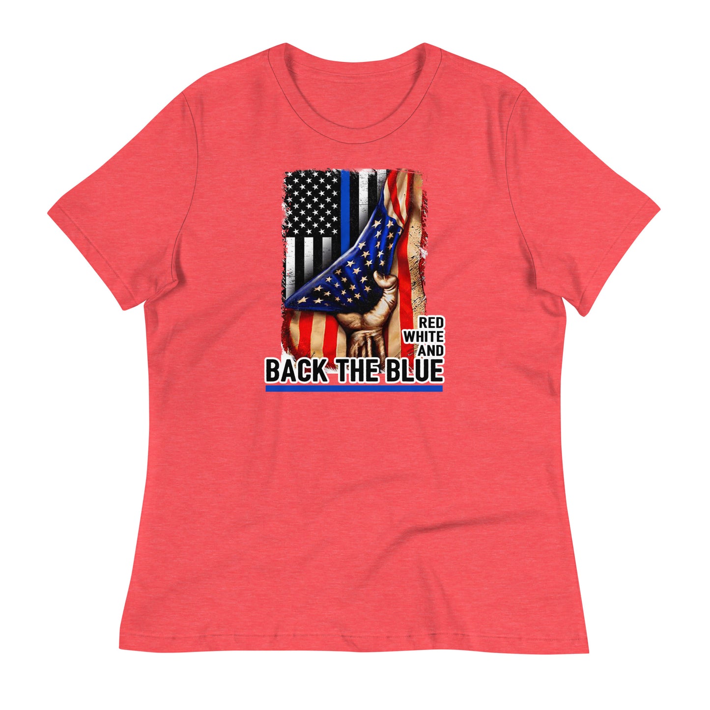 Red White and Back The Blue Women's Relaxed T-Shirt