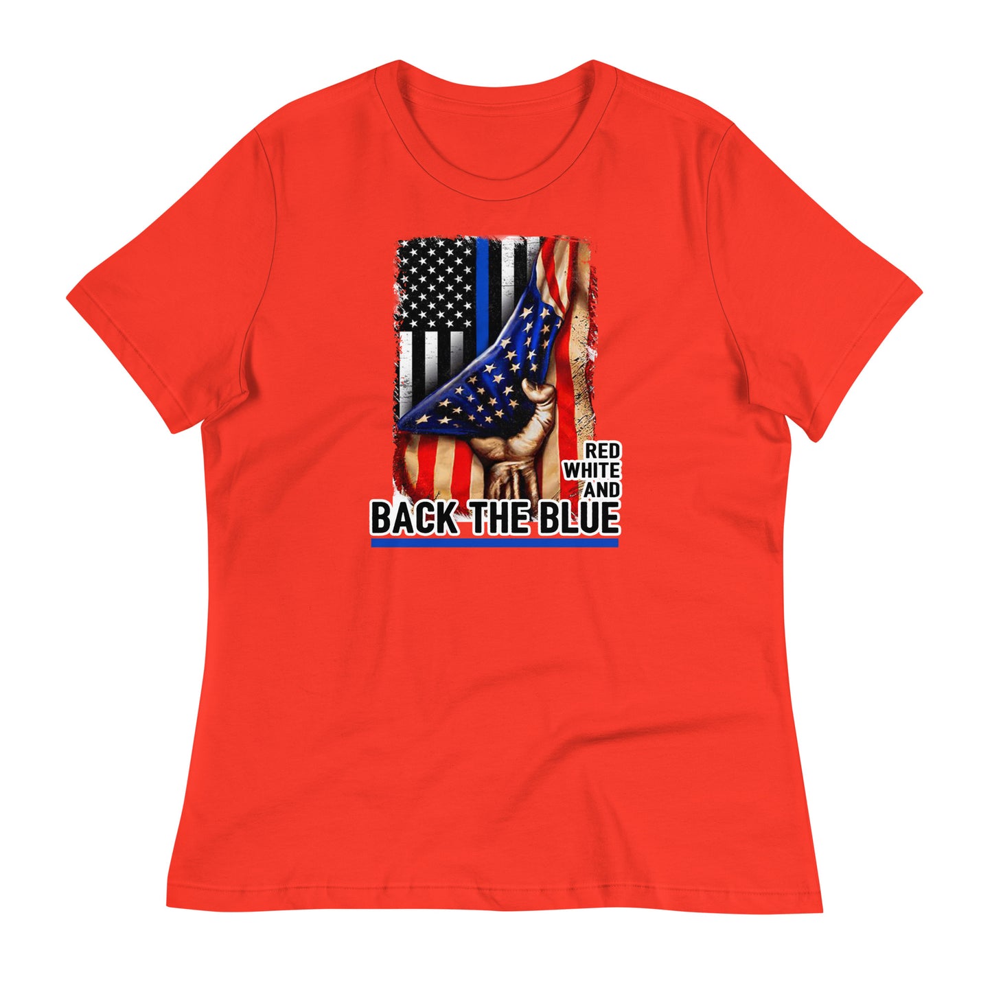 Red White and Back The Blue Women's Relaxed T-Shirt