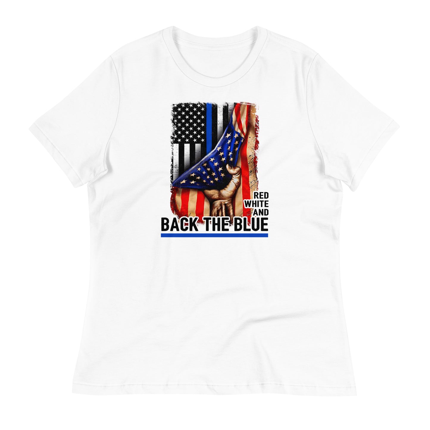 Red White and Back The Blue Women's Relaxed T-Shirt