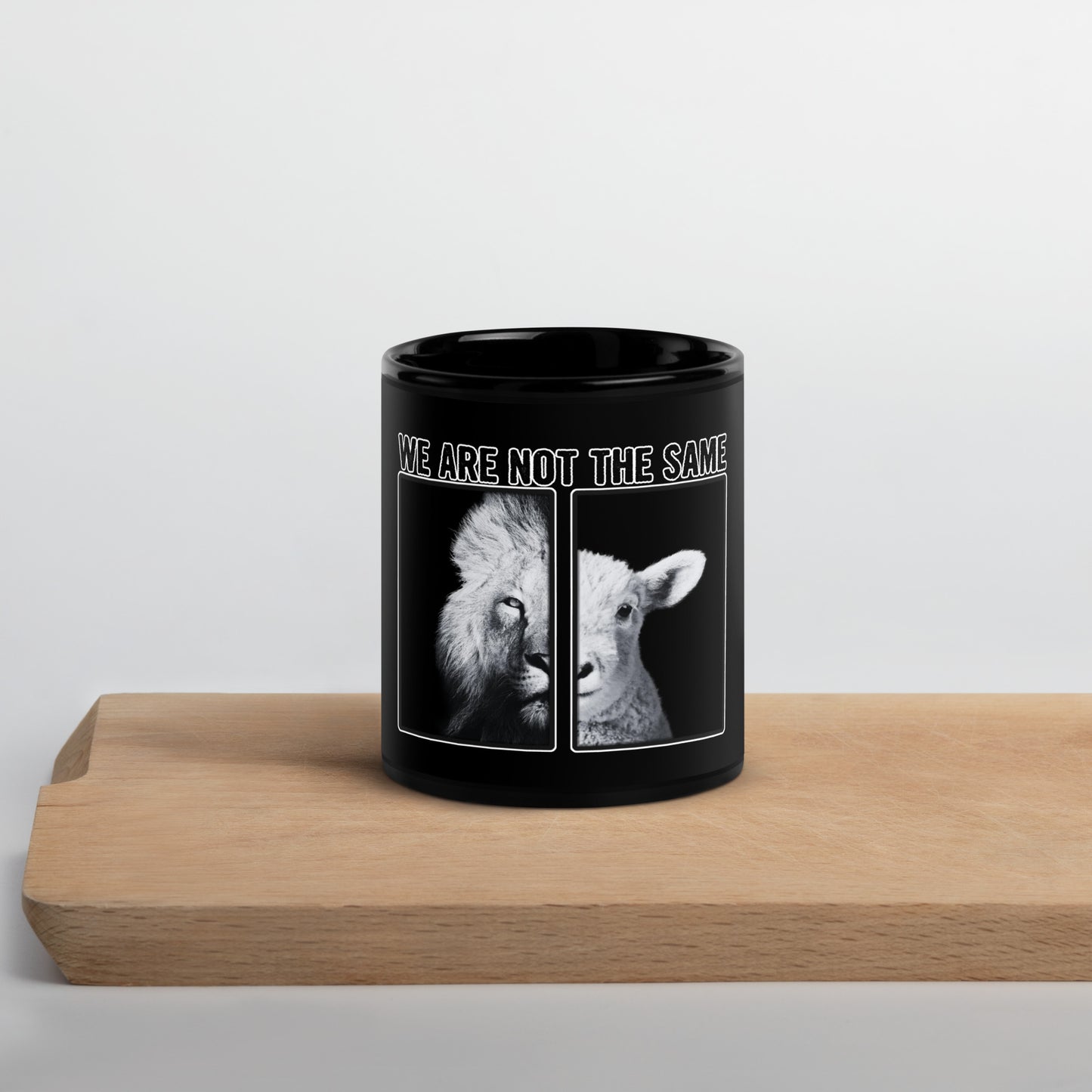 We Are Not The Same Black Glossy Mug